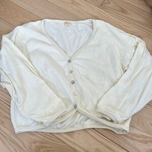 DONNI. terry cloth 100% cotton cardigan